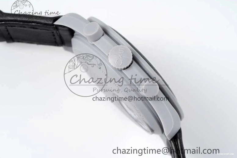 0128 Speedmaster Misson To The Moon 1:1 Best Edition Black Dial On Nylon Strap Quartz UrbanChic 7856